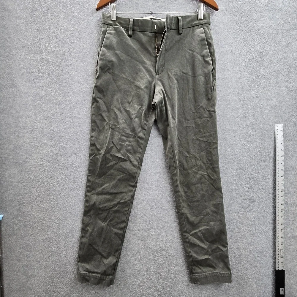 Banana Republic Men Pants 30X32 Green Chino Aiden Slim 27